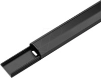 CAB 90723 - Aluminium-Kabelkanal 33 mm, L&auml;nge 1,1 m, schwarz