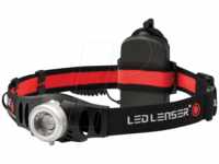 LED LENSER H6 - LED-Stirnleuchte H6, 200 lm, schwarz / rot, 3x AAA (Micro)