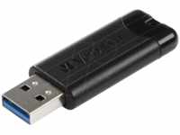VERBATIM 49319 - USB-Stick, USB 3.0, 128 GB, PinStripe Schwarz