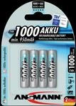 NH 4X1000 ANS - NiMh Akku, AAA (Micro), 1000 mAh, 4er-Pack