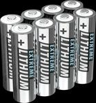 ANS 1512-0012 - Lithium Batterie, AA (Mignon), 3000 mAh, 8er-Pack