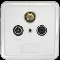 SSD 2-00 - SAT-Antennendose, Einzeldose, 3 Ausg&auml;nge