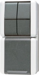 JG 875 W - Steckdose 16 A 250 V AC mit Serienschalter