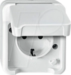 EL ME 23008019 - Aquastar, Steckdose, 1-fach, polarwei&szlig;