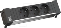 BACH 317.100 - Steckdosenleiste, POWER FRAME, Typ F - CEE 7/3, 6-fach