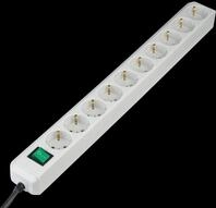 EL 10-FACH MS-LG - Eco-Line, Steckdosenleiste 10-fach, lichtgrau