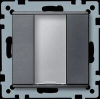 ME 627514 - Taster 1-fach plus, anthrazit, matt, System M