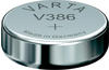 VARTA 386 - Silberoxid-Knopfzelle, V 386, 105 mAh, 11,6 x 4,1 mm