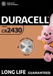 DURA CR2430 X1 - Lithium-Knopfzelle, CR2430, 3V, 24,5x3,0 mm, 1er-Pack