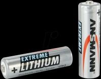 ANS LI 2XAA - Lithium Batterie, AA (Mignon), 3000 mAh, 2er-Pack