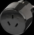 TRA CN AUS - Reiseadapter - Euro und Australien, China Stecker schwarz