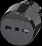TRA IT SK - Resiseadapter Euro Steckdose und Italien Stecker schwarz