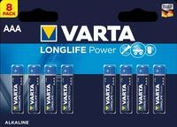 VAR AL8 MICRO - Alkaline Batterie Longlife Power, AAA (Micro), 8er-Pack