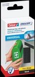 TESA 55224 SW - Klettband, selbstklebend, 1 m x 20 mm, schwarz