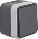 BERKER 30763505 - Wechselschalter AP W.1 grau