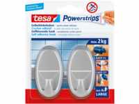 TESA 58063 - tesa® Powerstrips® Haken Large Oval matt-chrom
