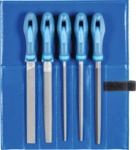 PFERD 11800532 - Werkstattfeilen-Set WR 5-tlg. in Rolltasche, 200mm, Hieb 2