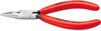 KN 37 31 125 - Feinmechaniker-Greifzange, flachrund, 125 mm