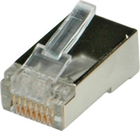 ROLINE 12011089 - Modularstecker Cat.5e geschirmt, 10er Pack
