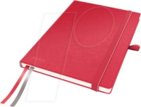 LEITZ 44780025 - Leitz Notizbuch A5 liniert, fester Einband, rot