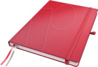 LEITZ 44720025 - Notizbuch A4 liniert, fester Einband, rot