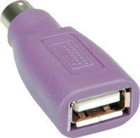 VALUE 12991073 - Adapter USB auf PS/2, f&uuml;r Tastatur