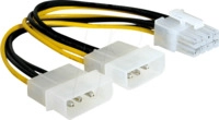 DELOCK 82397 - Molex 2x 4 Pin Stecker > 8 Pin PCI Express, 15 cm