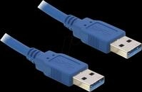 USB3 AA 200 BL - USB 5 Gb/s Kabel, A Stecker auf A Stecker, 2 m