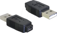 DELOCK 65029 - USB micro B Buchse auf USB 2.0 A Stecker