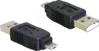 DELOCK 65037 - USB Micro A Stecker auf USB A Stecker