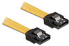 DELOCK 82477 - Kabel SATA 50cm gelb ge/ge Metall