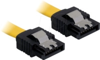 DELOCK 82476 - Kabel SATA 20cm gelb ge/ge Metall