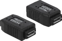 DELOCK 65034 - Adapter 2x USB 2.0 Micro A+B Buchse