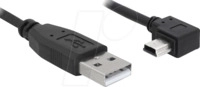DELOCK 82683 - USB 2.0 Kabel, A Stecker auf Mini B Stecker, 3 m