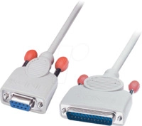 LINDY 30293 - D-SUB Druckerkabel, 9-pol./25-pol., Buchse/Stecker, 2,0 m