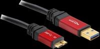 DELOCK 82762 - USB 5 Gb/s Kabel, A Stecker auf Micro B Stecker, 3 m