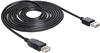 DELOCK 83372 - USB 2.0 Kabel, EASY A Stecker auf A Buchse, 3 m