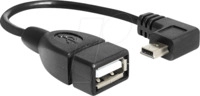 DELOCK 83245 - USB 2.0 Kabel, Mini B Stecker auf A Buchse, 0,16 m