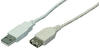 LOGILINK CU0011 - USB 2.0 Kabel, A Stecker auf A Buchse, grau, 3,0 m