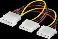GOOBAY 50684 - Y-Stromversorgung f&uuml;r FD/HD, 2x 5,25 ca. 0,15m