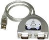 LINDY 42889 - USB 1.1 Konverter, A Stecker auf 2x RS232