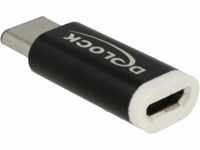 DELOCK 65678 - USB 2.0 Micro B Buchse auf USB Type-C Stecker schwarz