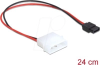 DELOCK 82913 - Kabel Power Molex 4 Pin Stecker > SATA 6 Pin Buchse 24,5 cm