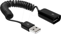 DELOCK 83163 - USB 2.0 Kabel, A Stecker auf A Buchse, 0,6 m