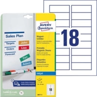 AVZ J8871-5 - Magnet-Schilder, 78 x 28 mm, Inkjet, A4, 40 Etiketten