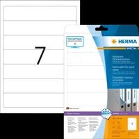 HERMA 10155 - Ordner-Etiketten, 192 x 38 mm, 175 St&uuml;ck, wei&szlig;