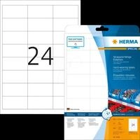 HERMA 4691 - Folien-Etiketten, wetterfest, 66 x 33,8 mm, 600 St&uuml;ck, wei&szlig;