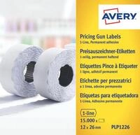 AVZ PLP1226 - Preis-Etiketten, 26x12 mm, permanent, wei&szlig;, 15000 St&uuml;ck