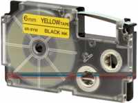 CASIO XR-6YW1 - Schriftband, 6 mm x 8 m, schwarz/ gelb
