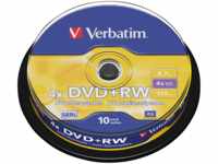 VERBATIM 43488 - DVD+RW 4,7 GB, matt, 10er Pack Spindel